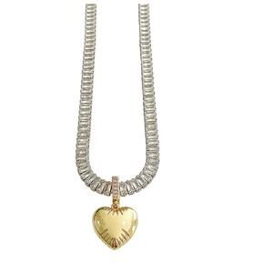 Kiki Heart Necklace Silver / Gold Choker